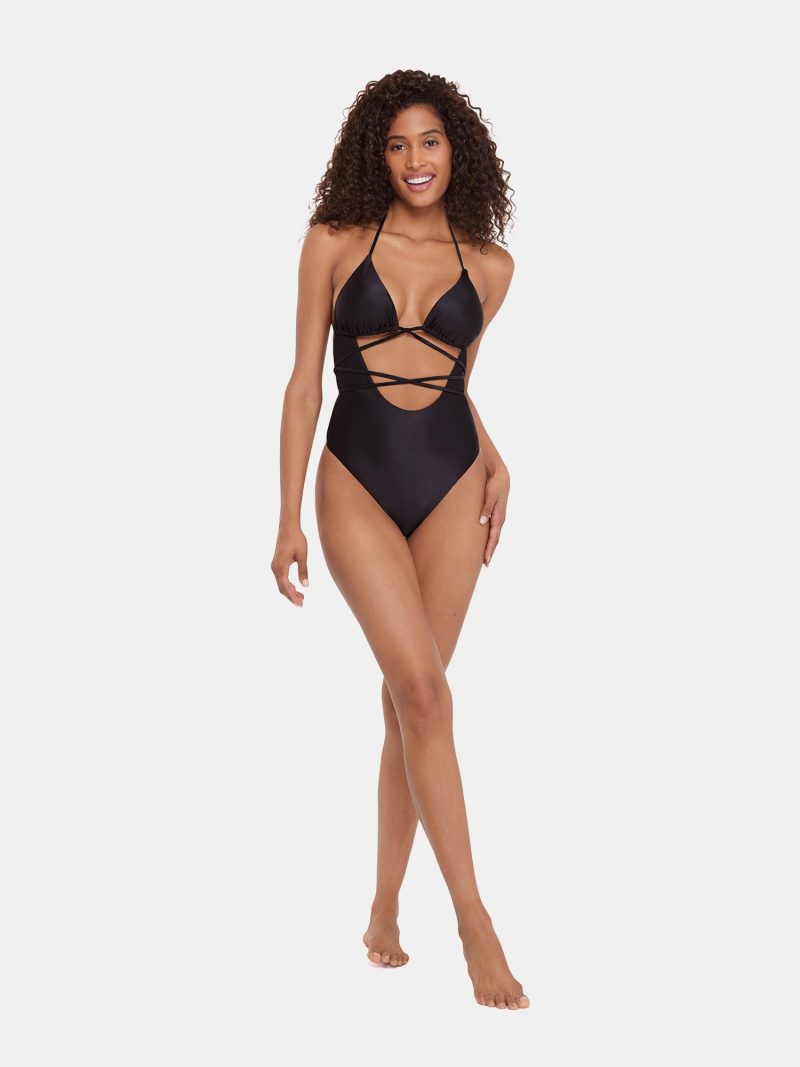 SHINE BRIGHT ONE PIECE SWIMSUIT RAVEN